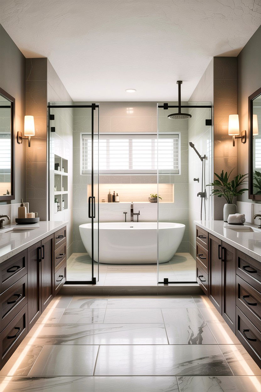 Modern Master Bathroom - 30 ideal bathroom ideas