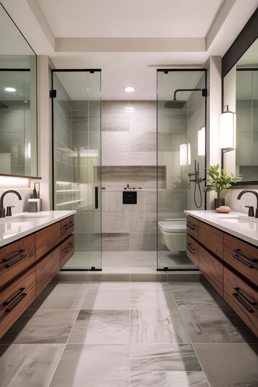Modern Master Bathroom - 30 custom bathroom ideas