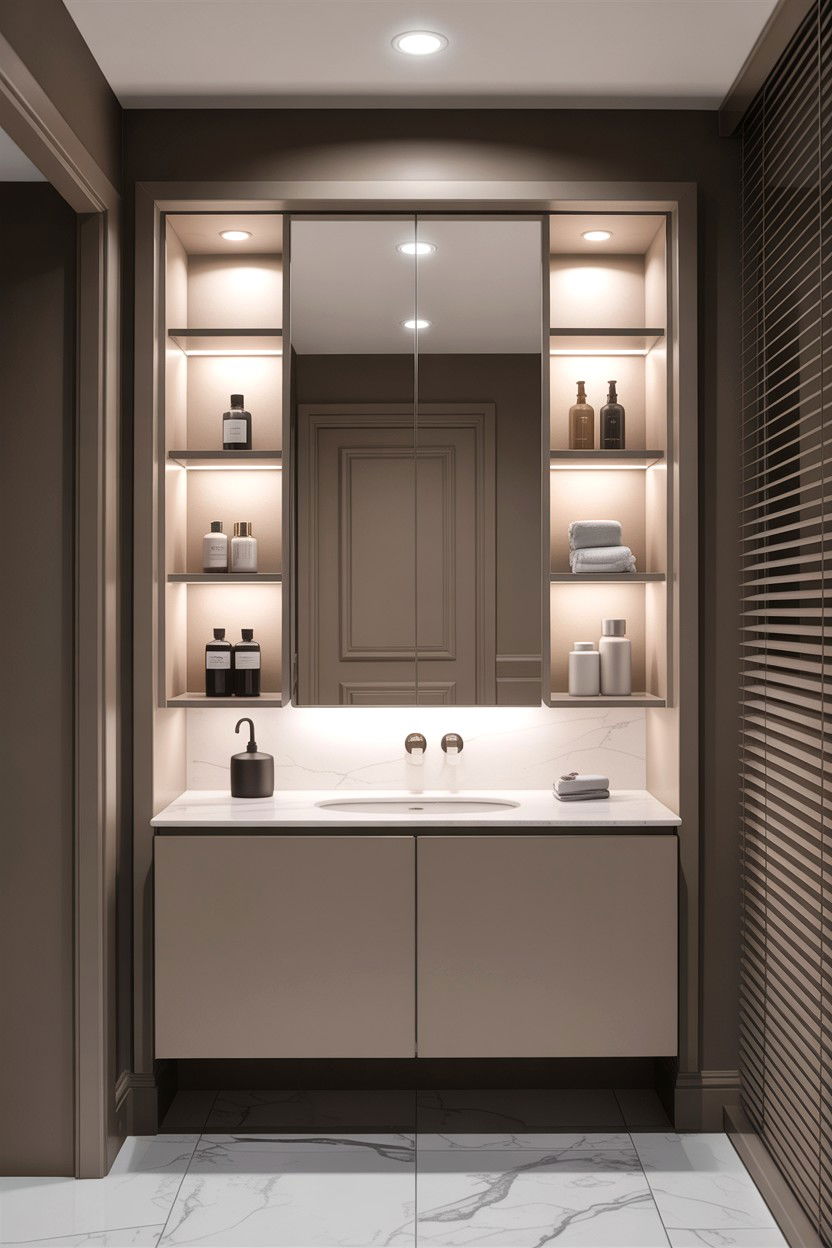 Modern Medicine Cabinet - 30 contractor bathroom ideas
