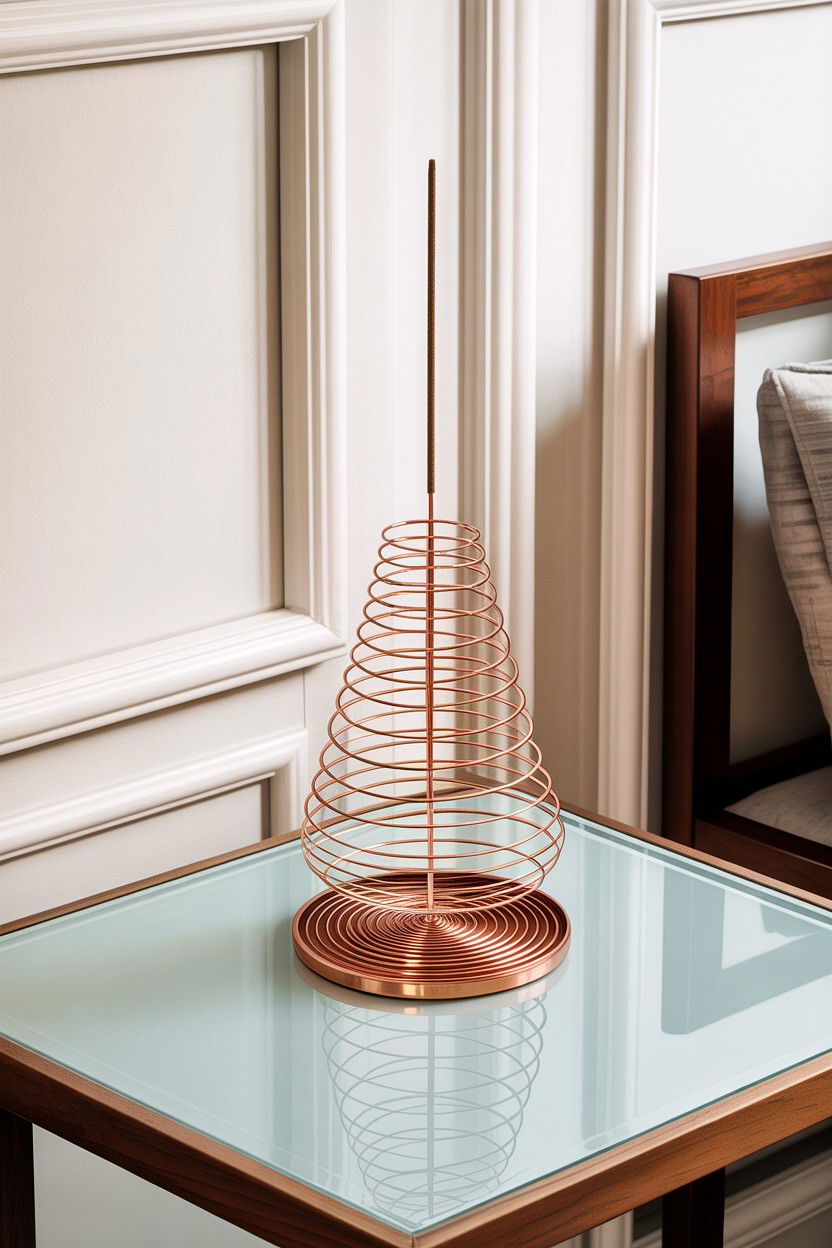 Modern Metal Incense Holder - 30 bedroom incense holders