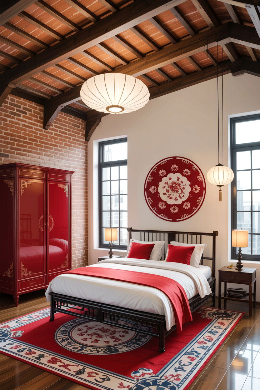 Modern Oriental Loft Bedroom - 30 Chinese bedroom ideas