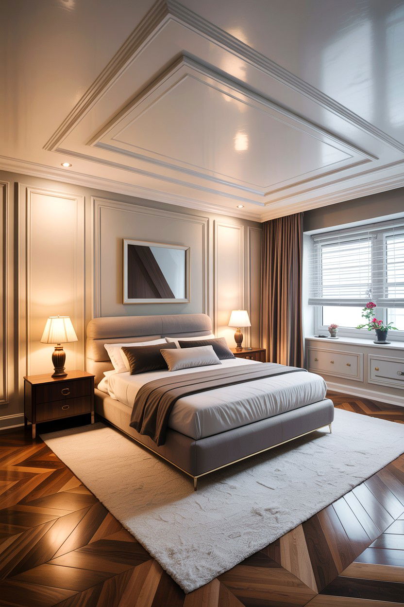 Modern POP ceiling - 30 bedroom false ceiling designs