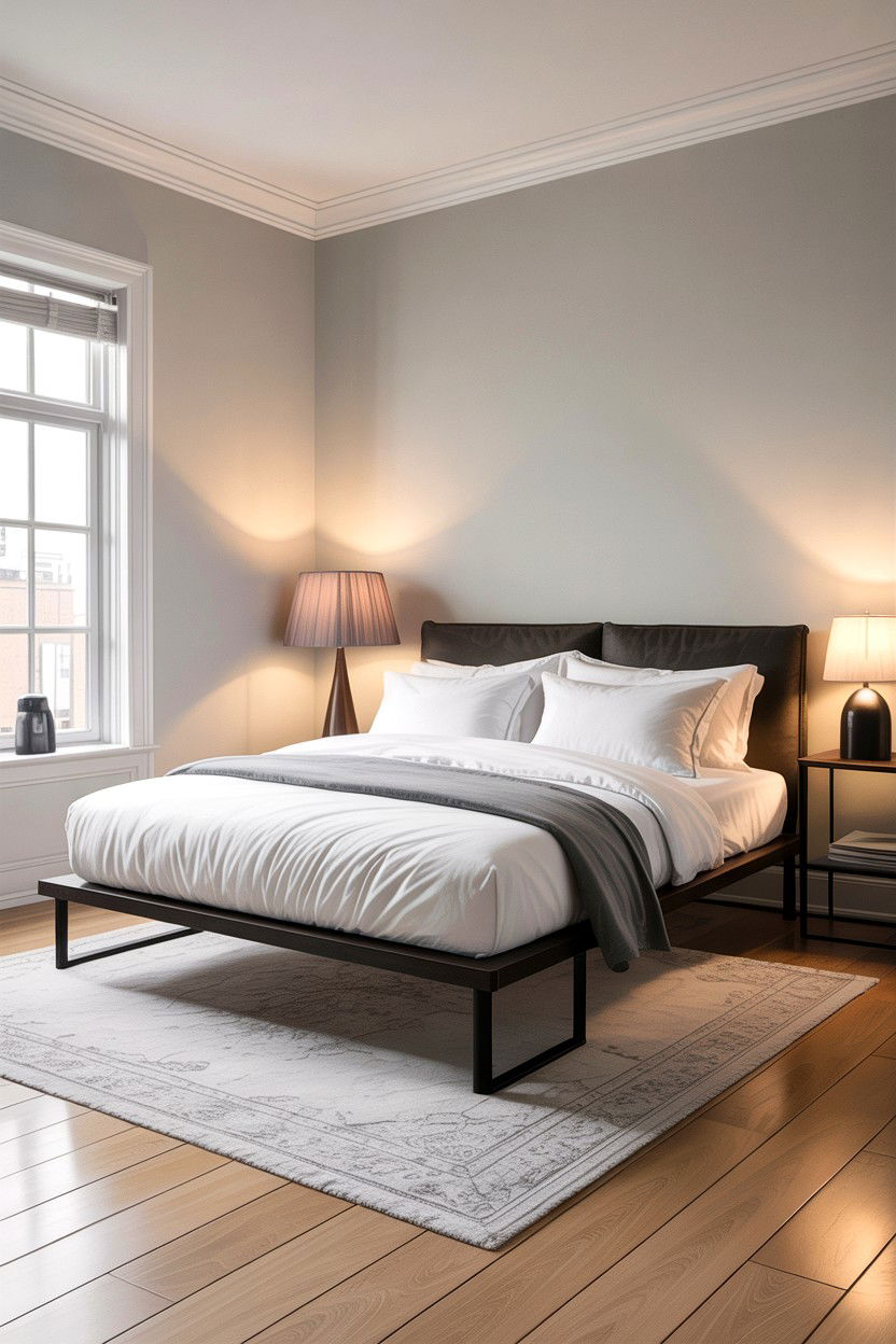 Modern Platform Bed - 30 Scandinavian minimalist bedroom ideas