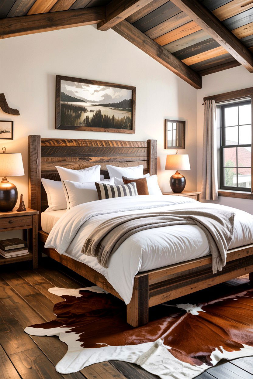 Modern Rustic Bedroom - 30 apartment bedroom ideas