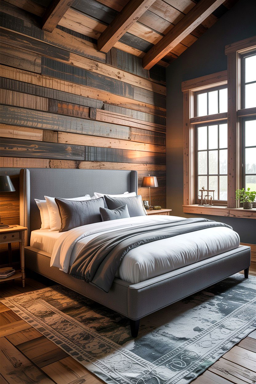 Modern Rustic Gray Bedroom - 30 rustic gray bedroom ideas
