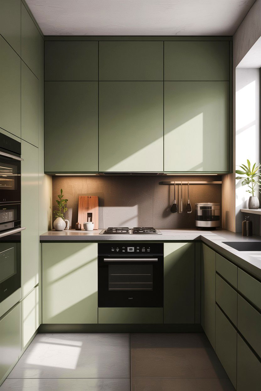 Modern Sage Green Kitchen - 30 sage kitchen decor ideas