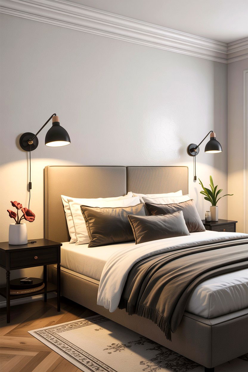Modern Sconce Lighting Bedroom - 30 Scandinavian minimalist bedroom ideas