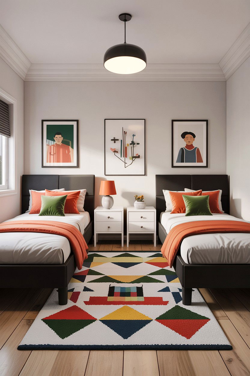 Modern Shared Bedroom - 30 boy and girl shared bedroom ideas