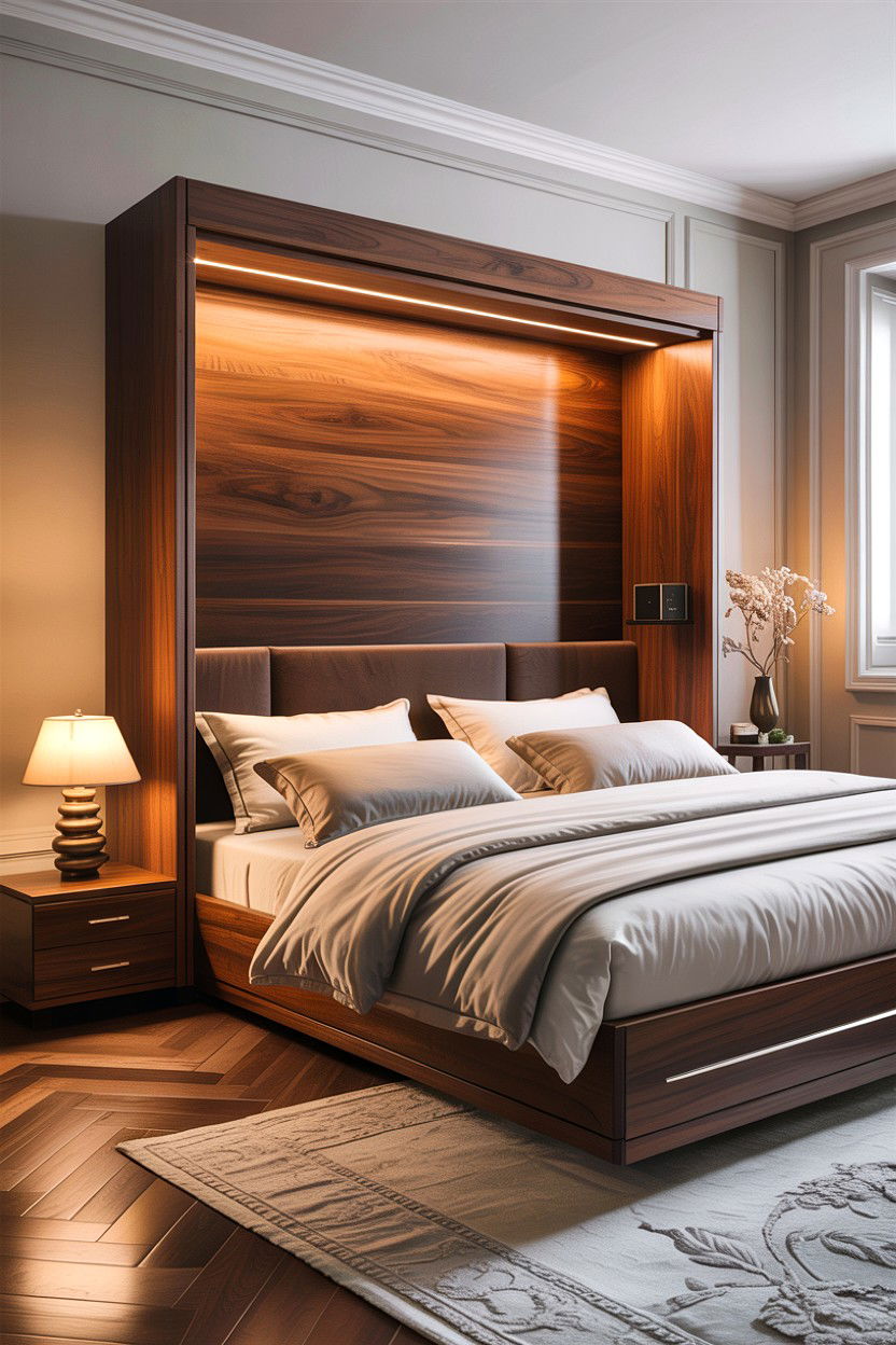 Modern Wall Bed - 30 bedroom hidden bed ideas