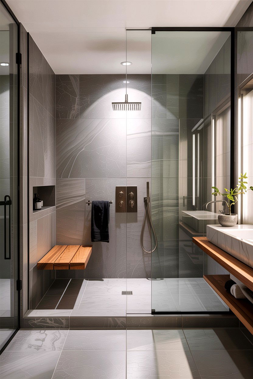 Modern Wet Room - 30 designer bathroom ideas