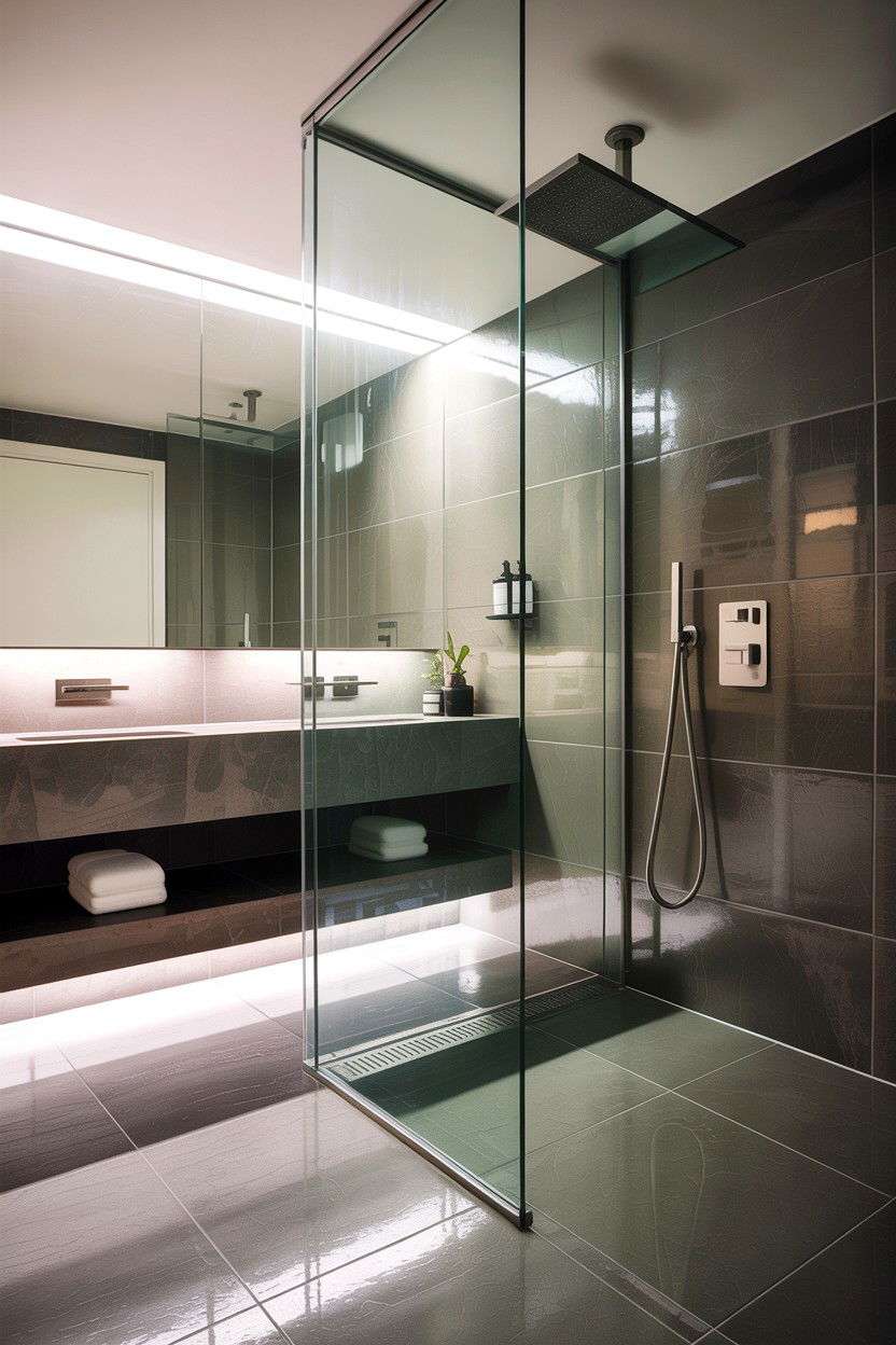 Modern Wet Room - 30 interior designer bathroom ideas