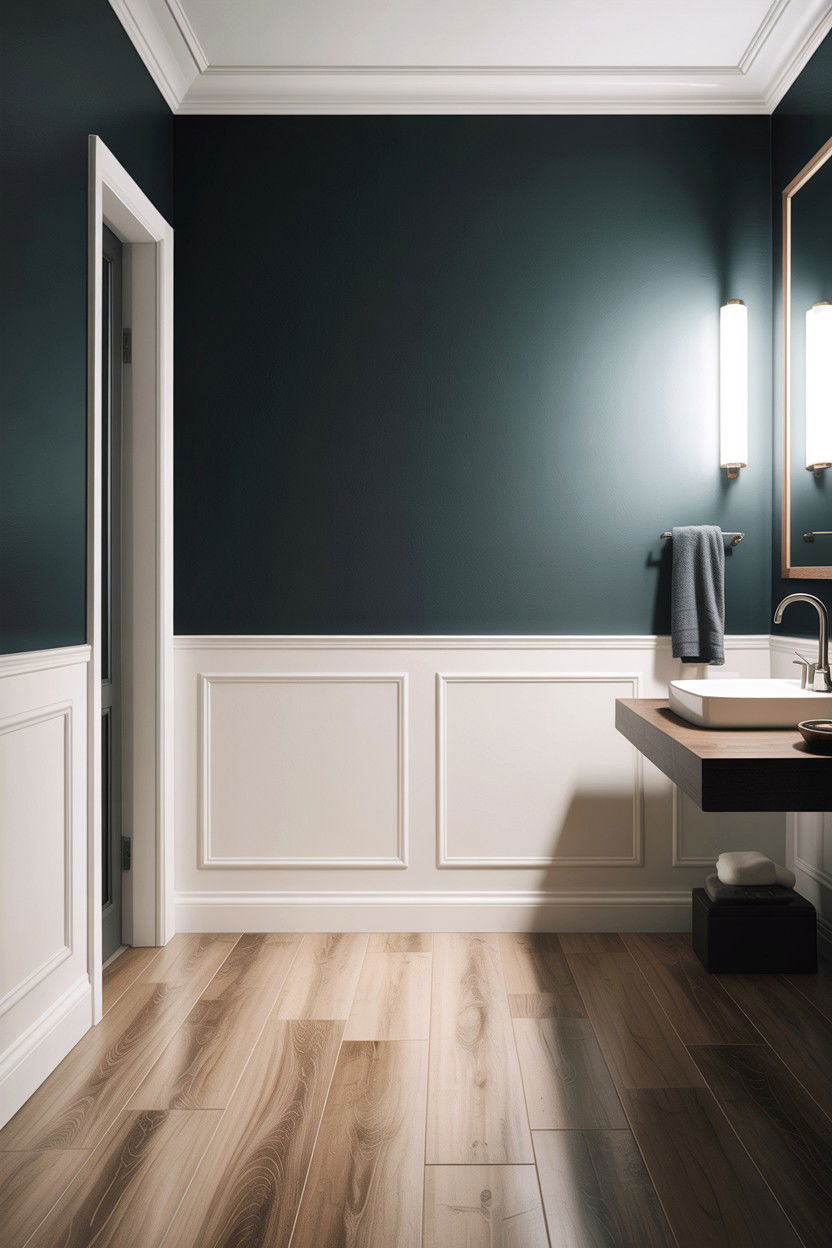 Modern White Baseboard - 30 bathroom baseboard ideas