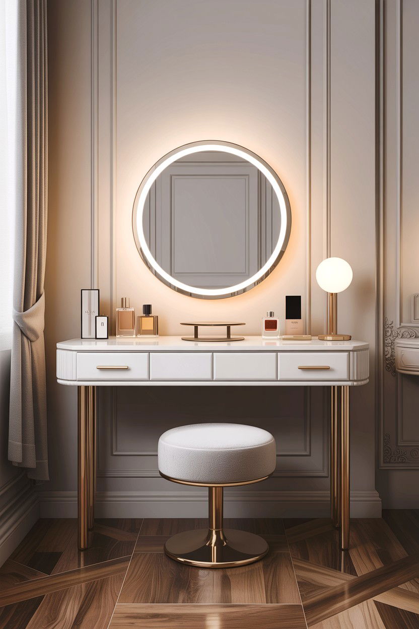 Modern White Vanity - 30 bedroom vanity tables