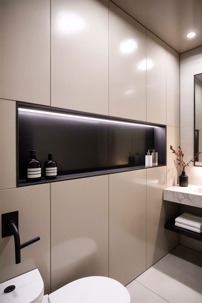 Modern bathroom alcove - 30 bathroom alcove ideas