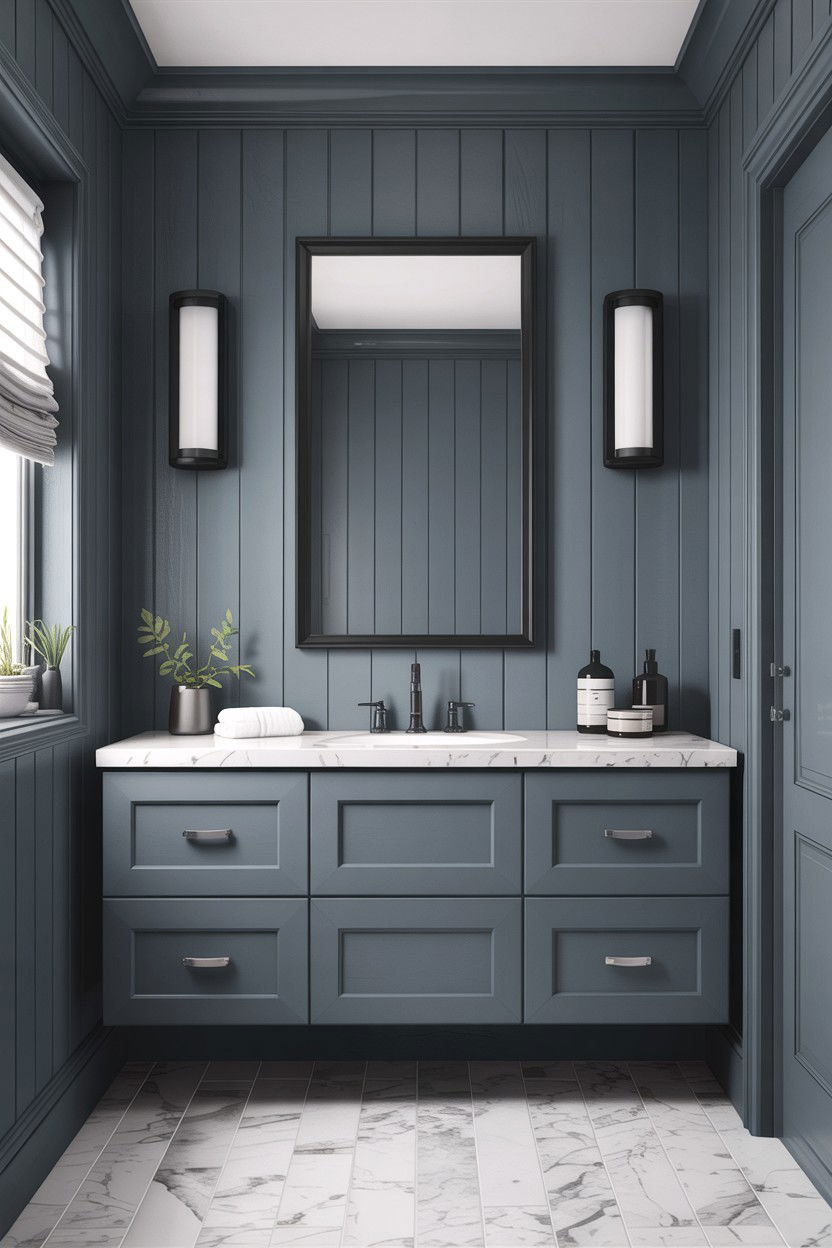 Modern bathroom board and batten - 30 bathroom board and batten ideas