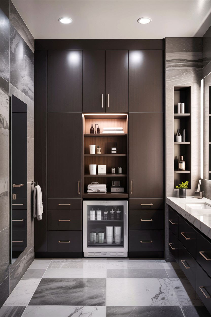 Modern bathroom closet - 30 bathroom closet ideas