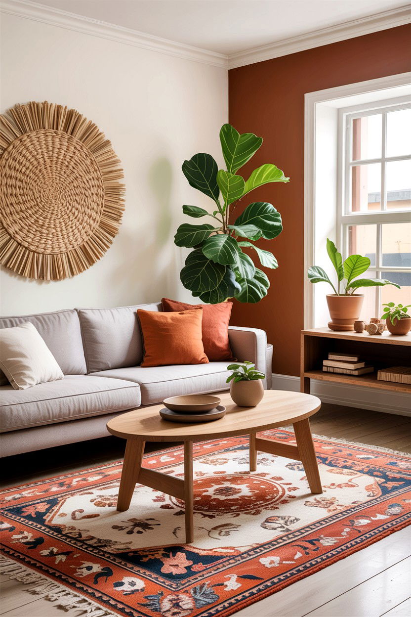 Modern boho living room - 30 bohemian living room ideas