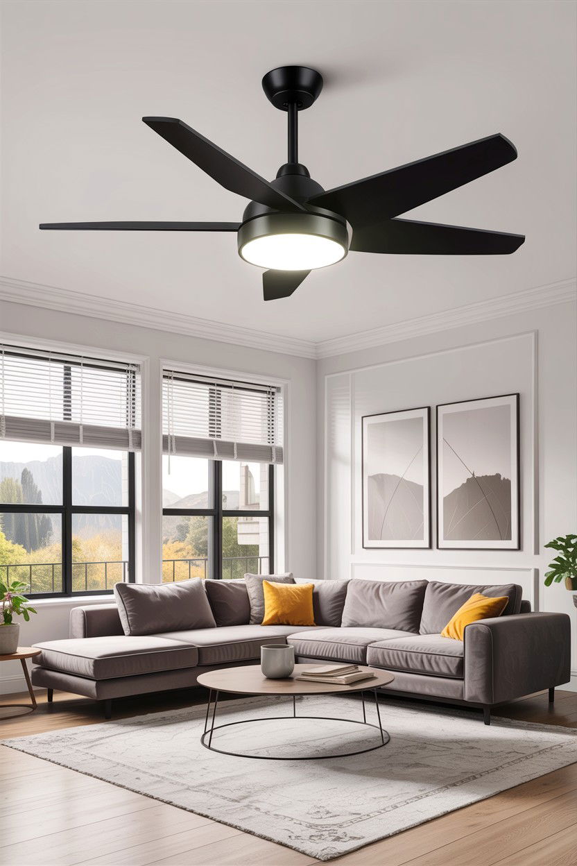Modern ceiling fan with light - 30 living room fans