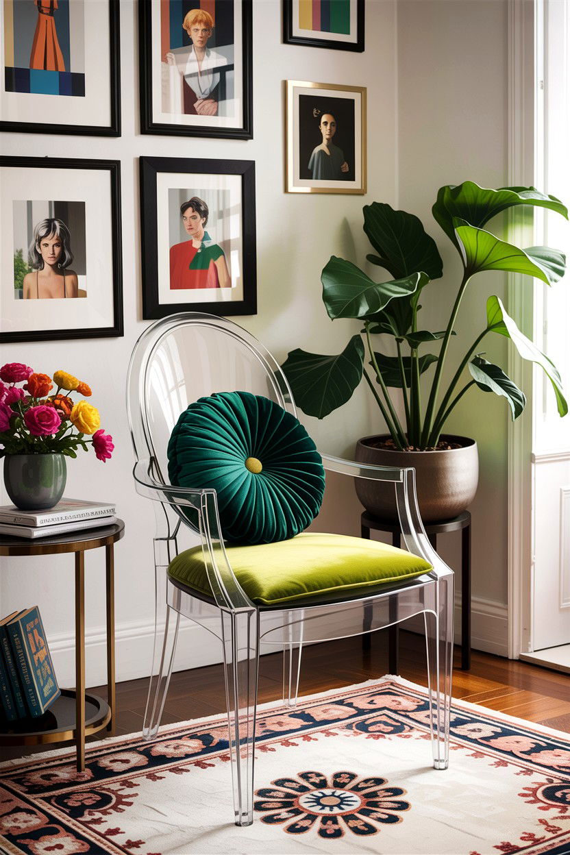 30 Sleek Living Room Ghost Chair Ideas for Decor