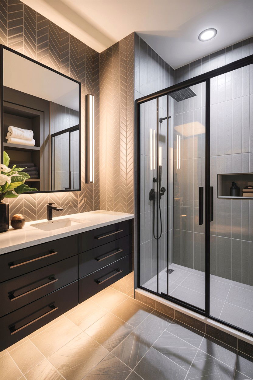 Modern closet ensuite - 30 closet to bathroom conversion ideas