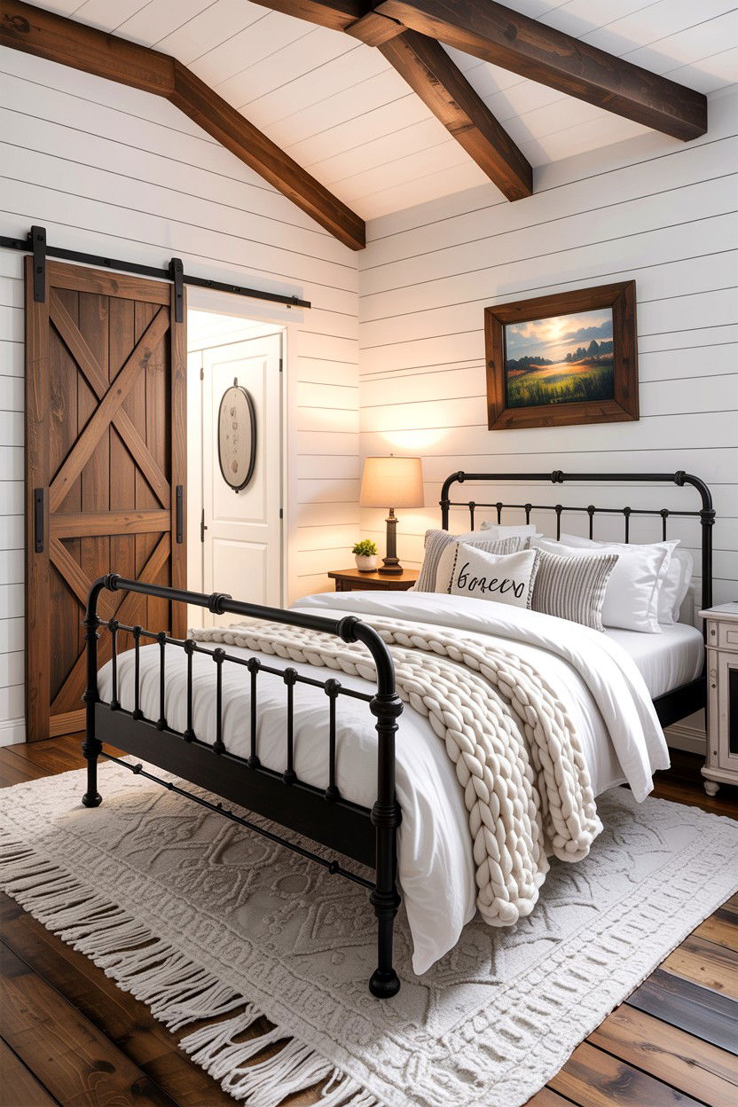 Modern farmhouse bedroom - 30 bedroom improvement ideas