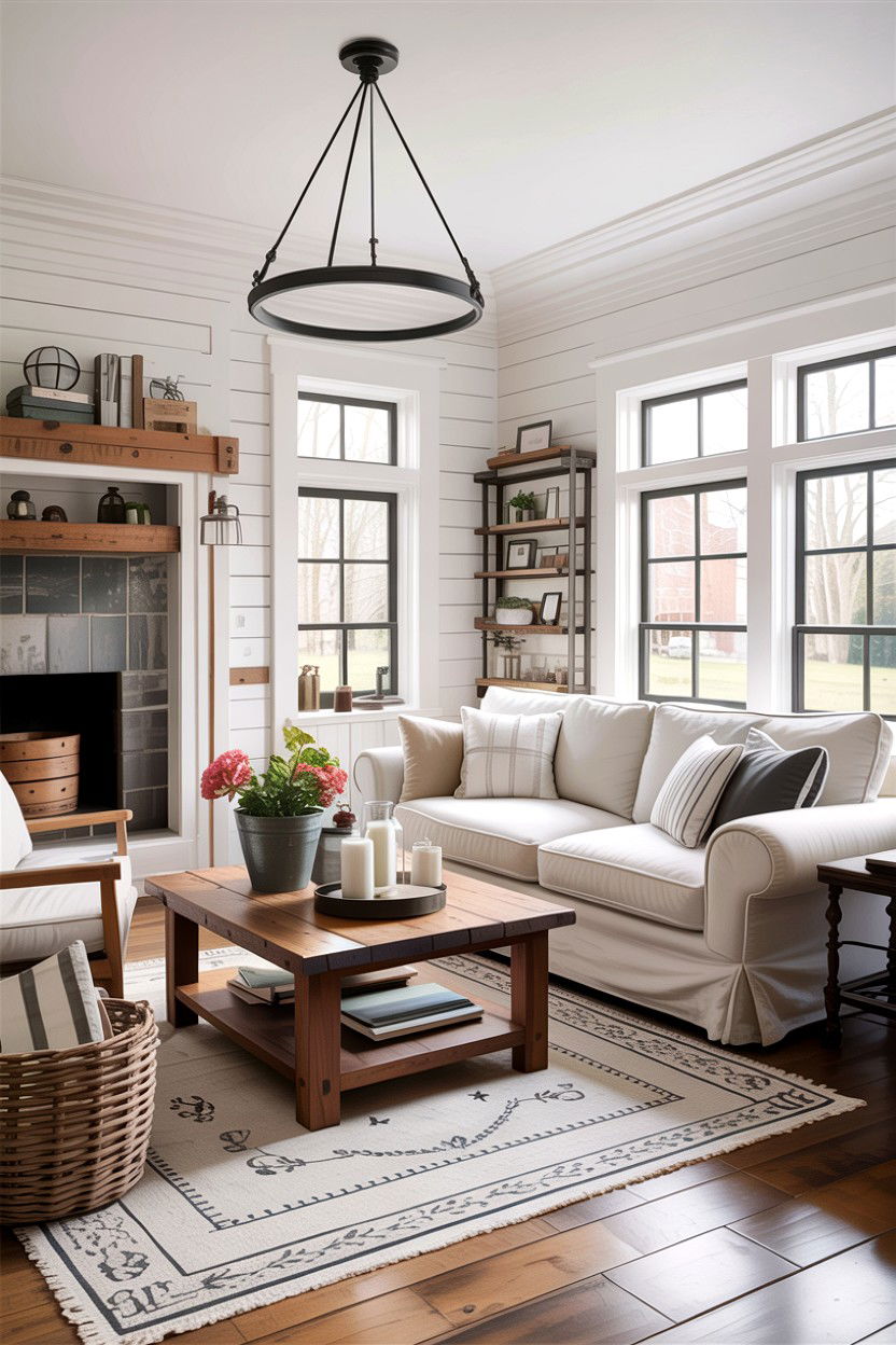 Modern farmhouse decor - 30 before and after living room ideas
