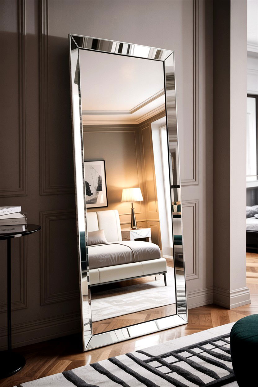 Modern floor mirror - 30 bedroom floor mirrors