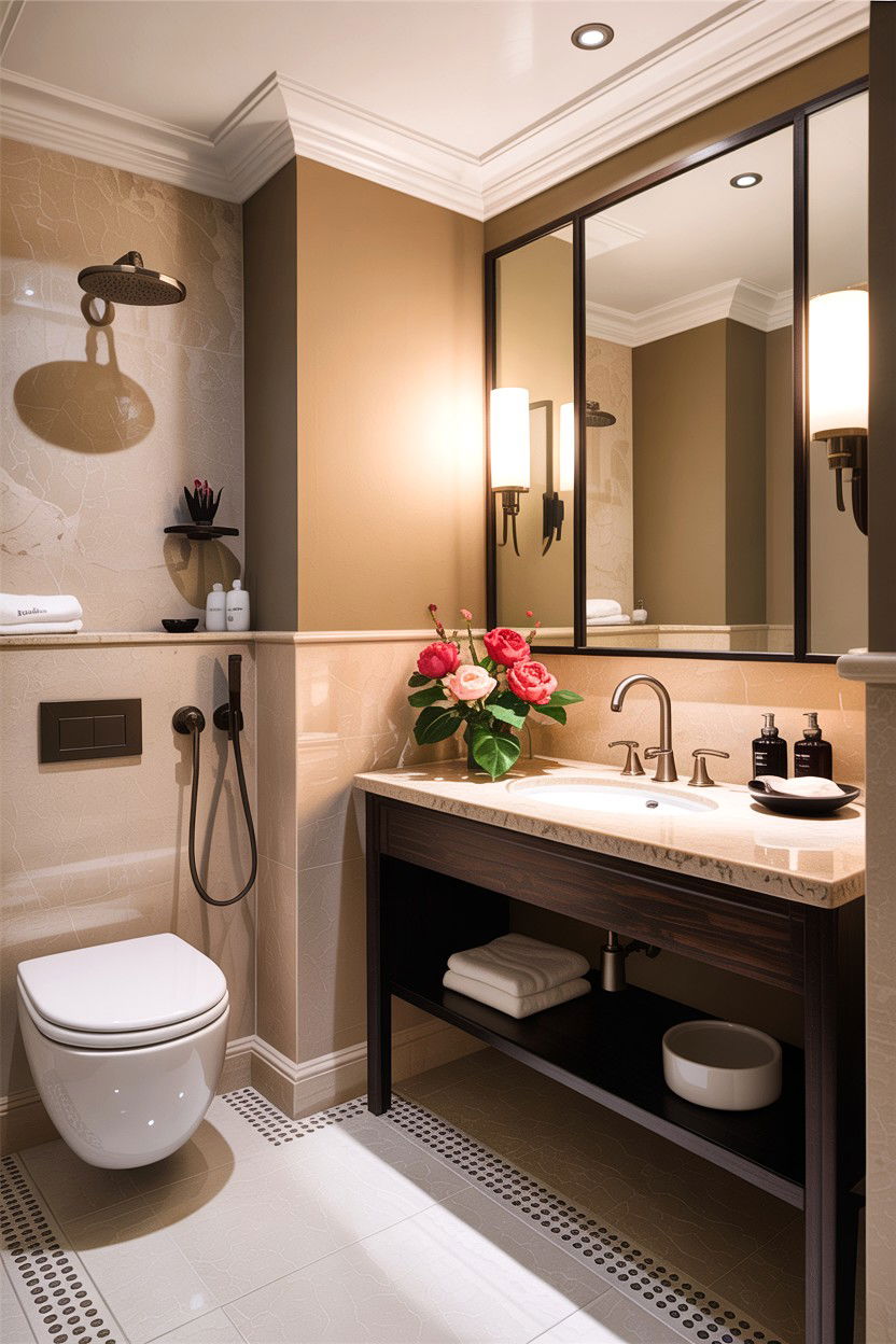 Modern guest bathroom - 30 Hansgrohe bathroom ideas