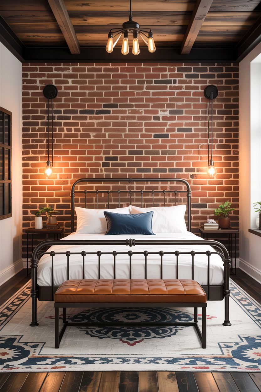 Modern industrial iron bed - 30 bedroom iron beds