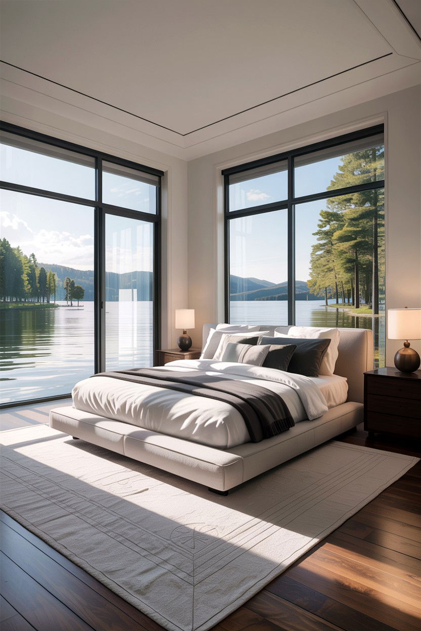 Modern lake house bedroom - 30 lake house bedroom ideas
