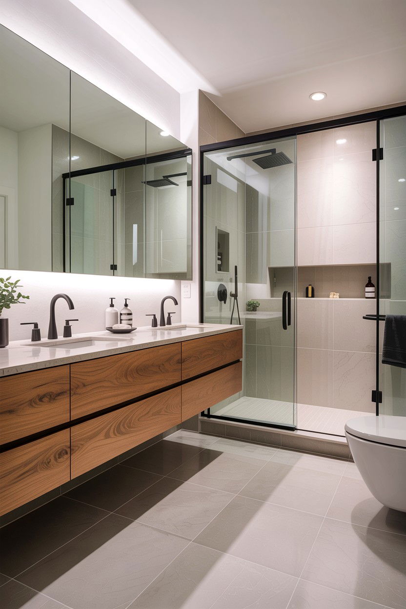 Modern master bathroom - 30 inspiring bathroom ideas