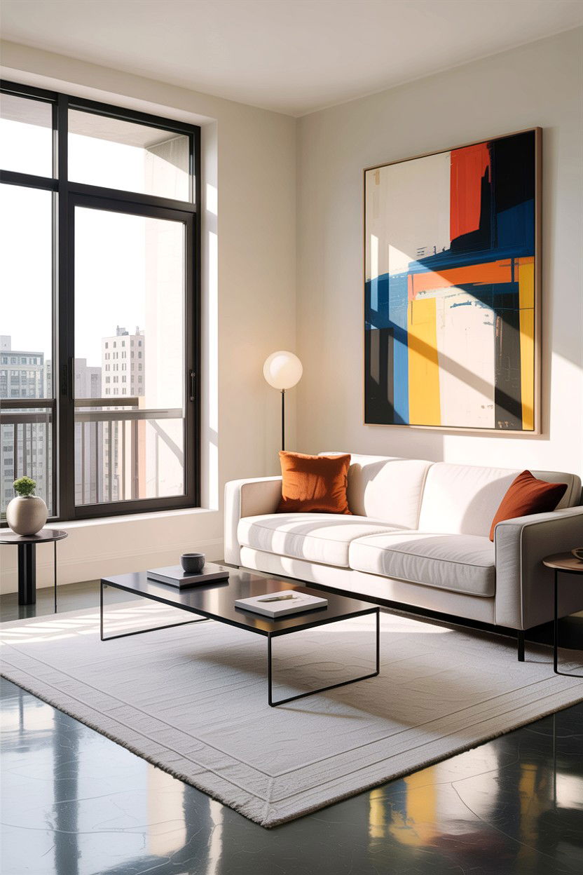 Modern minimalist apartment - 30 condo living room ideas