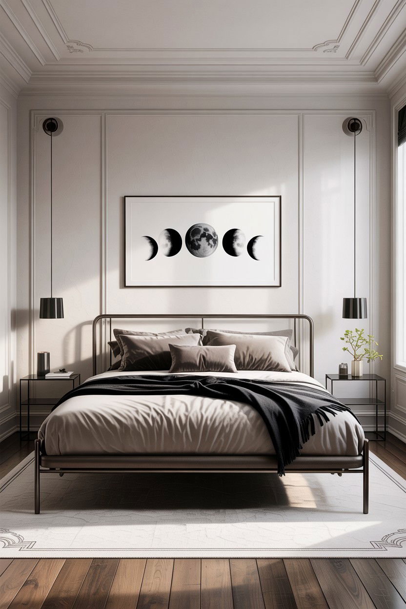 Modern minimalist space bedroom - 30 astronaut bedroom ideas
