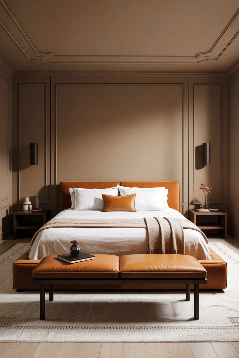 Modern tan bedroom - 30 warm tan bedroom ideas