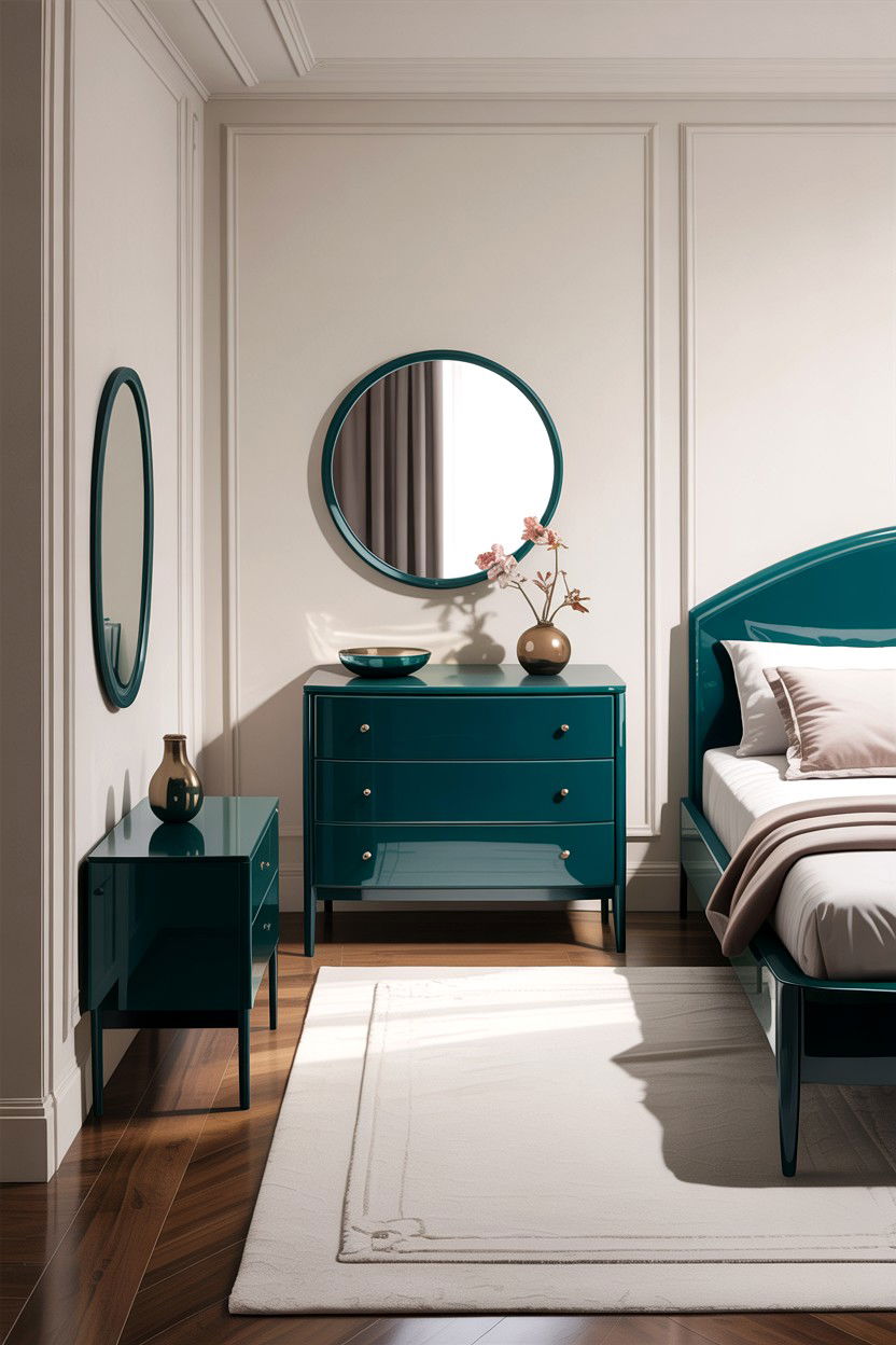 Modern teal bedroom furniture - 30 teal bedroom decor ideas