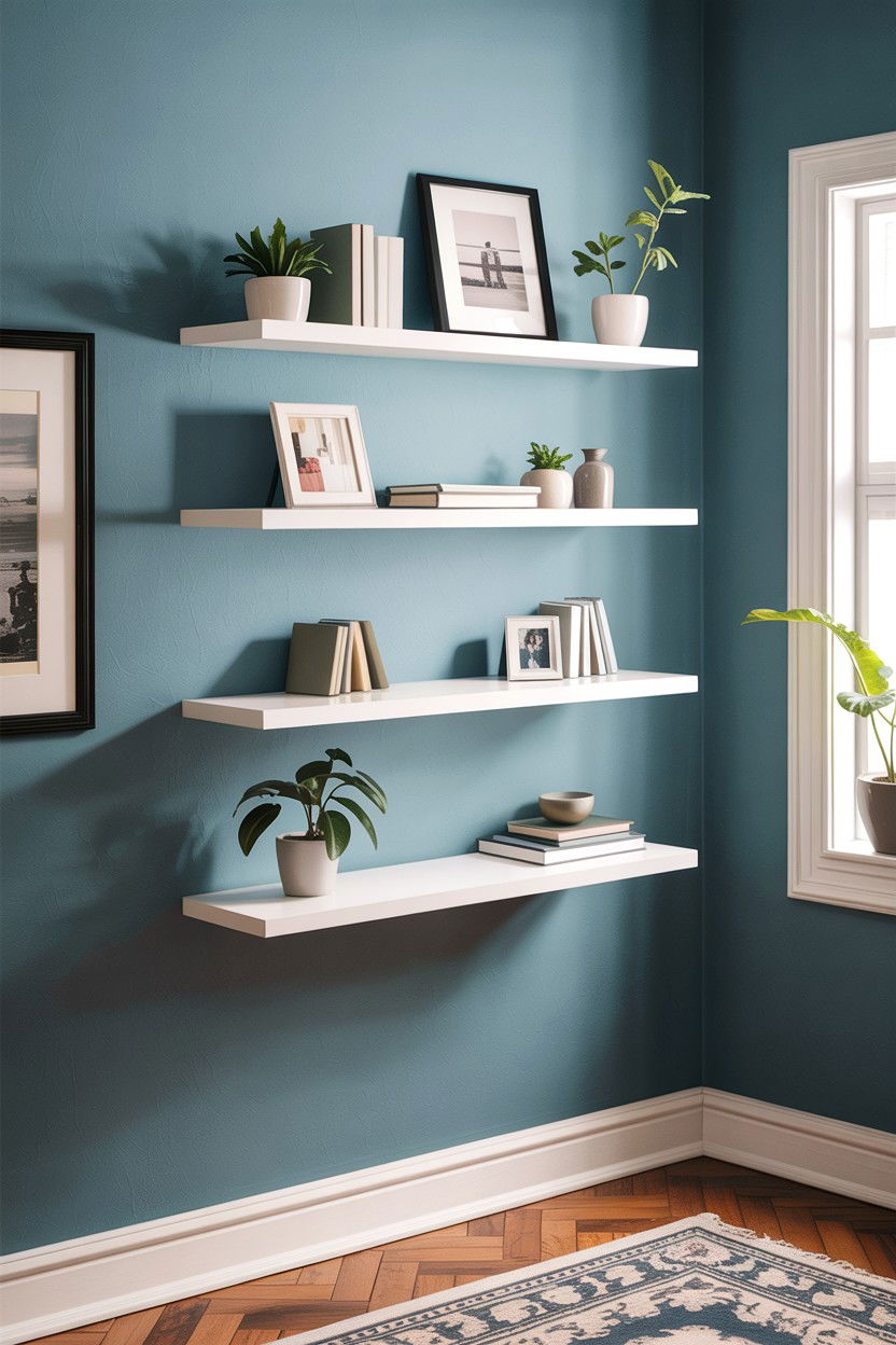 Modular Floating Shelves - 30 bedroom stackable furniture ideas