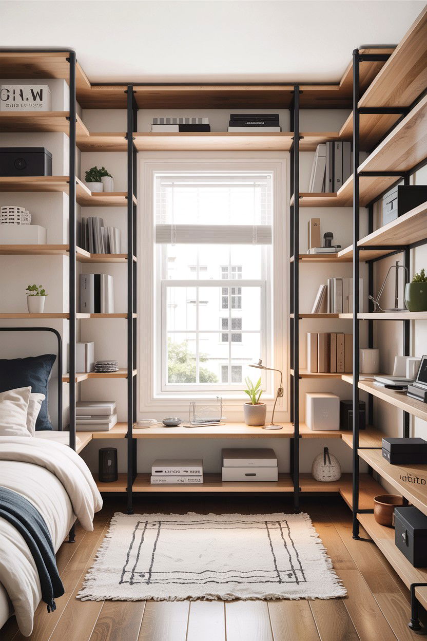 Modular Shelving System - 30 bedroom compact furniture ideas