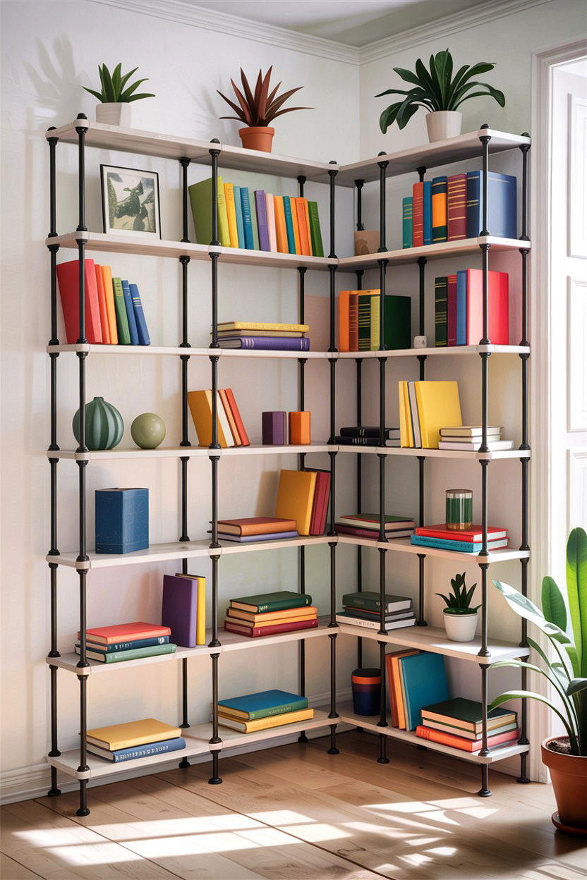Modular Shelving Unit - 30 bedroom stackable furniture ideas
