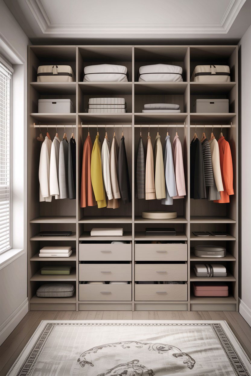 Modular Wardrobe System - 30 bedroom stackable furniture ideas