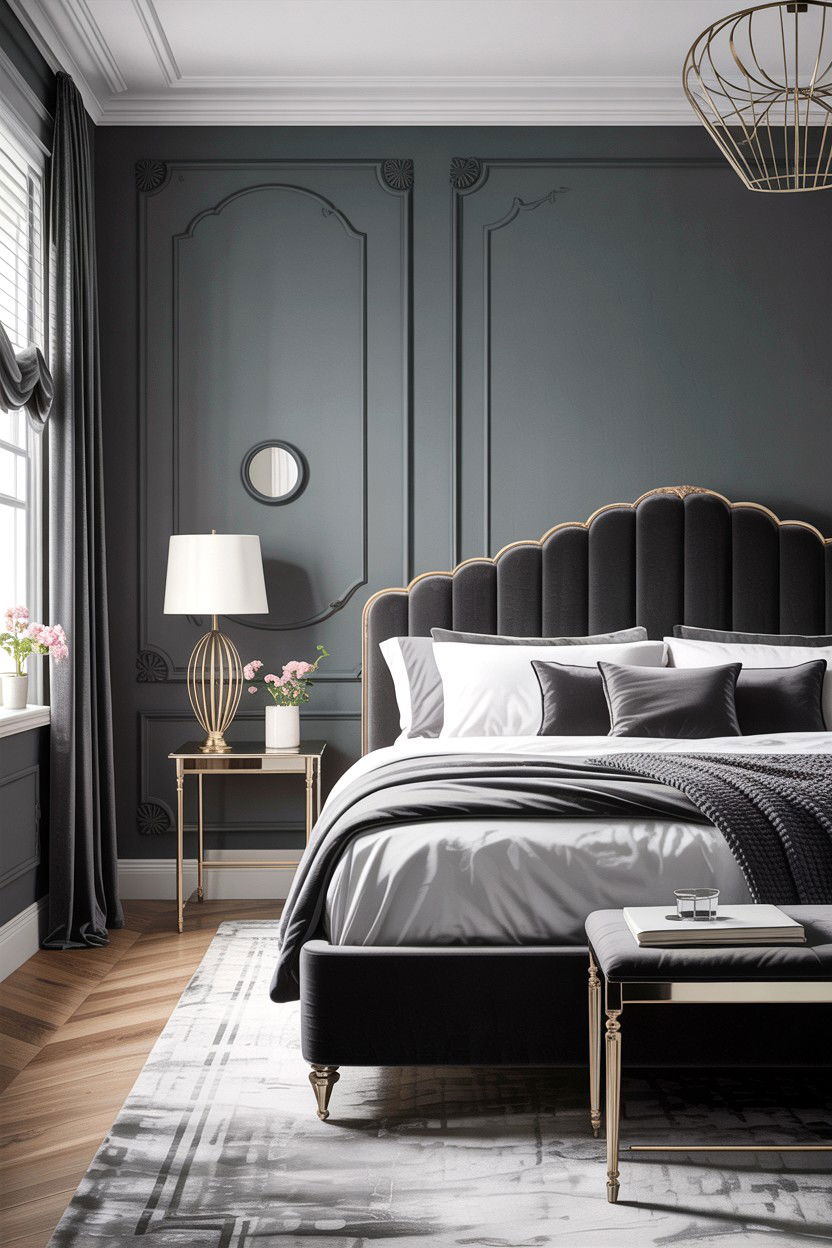 Monochrome Bedroom Theme - 30 bedroom inspiration ideas