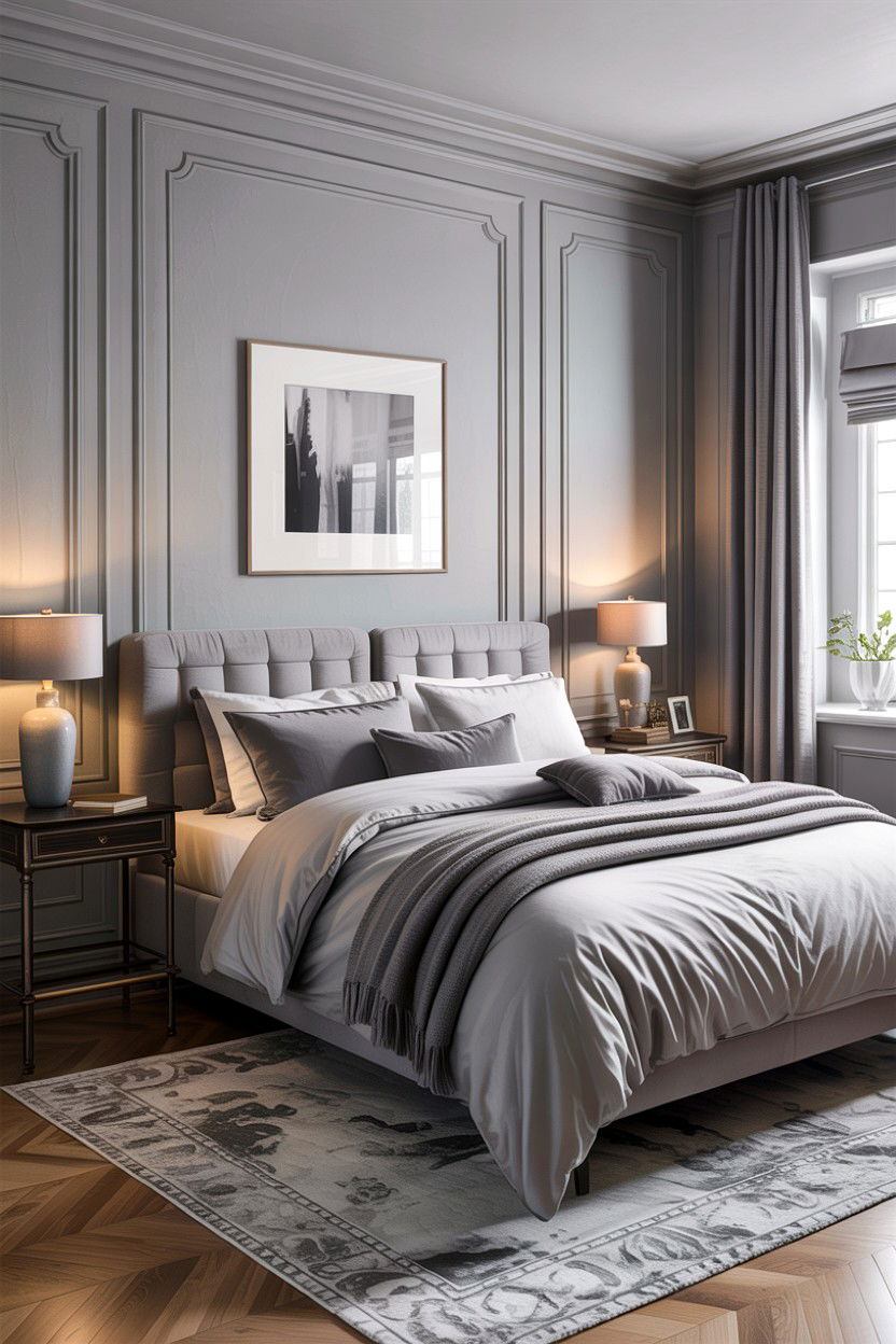 Monochrome bedroom style - 30 bedroom improvement ideas