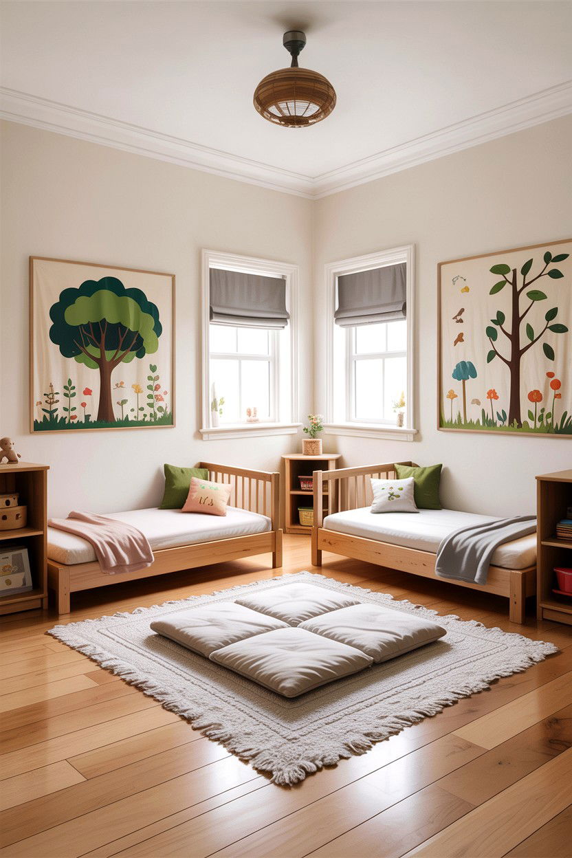 Montessori Shared Bedroom - 30 boy and girl shared bedroom ideas