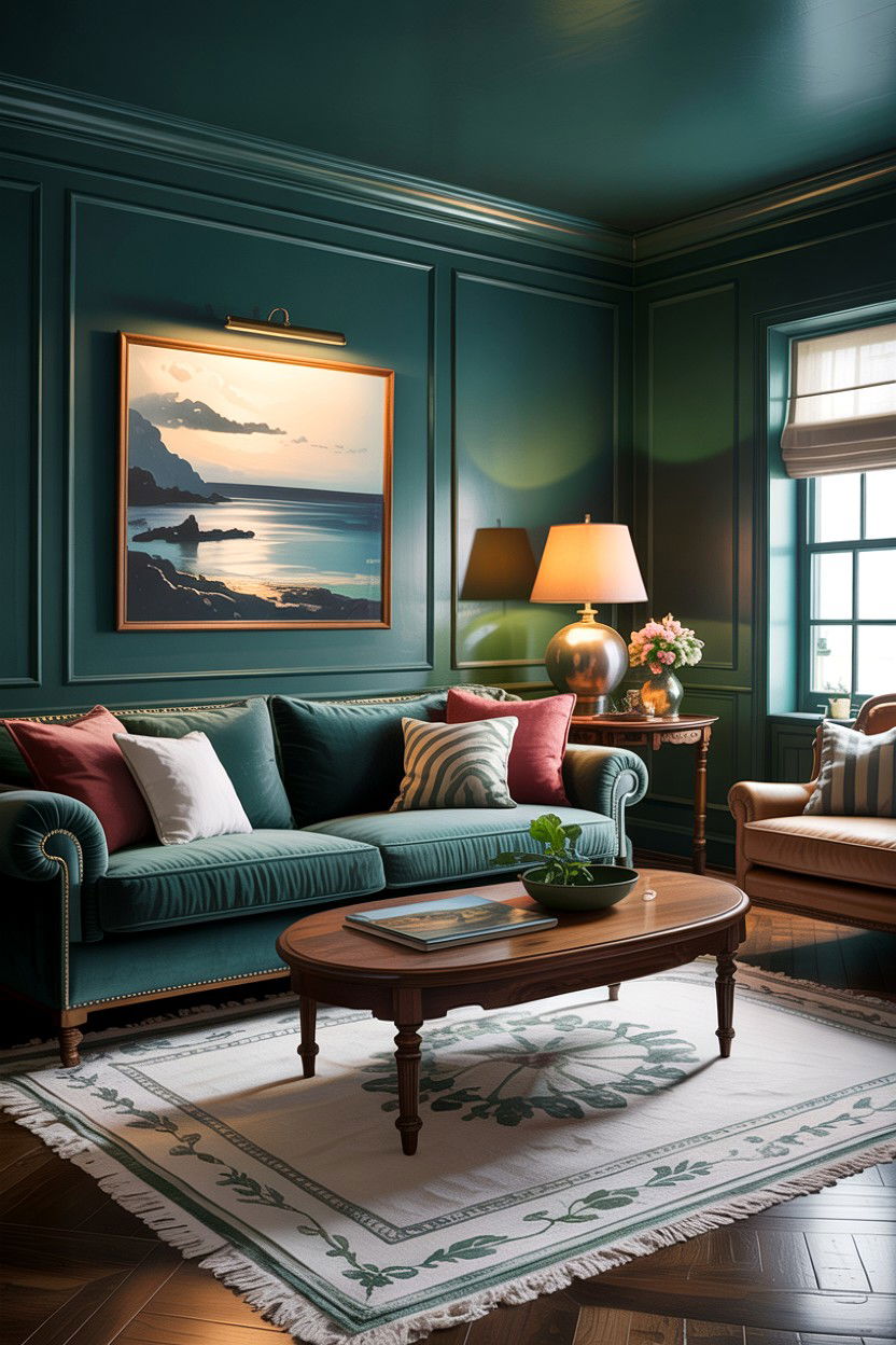 Moody Coastal Living Room - 30 beach house living room ideas