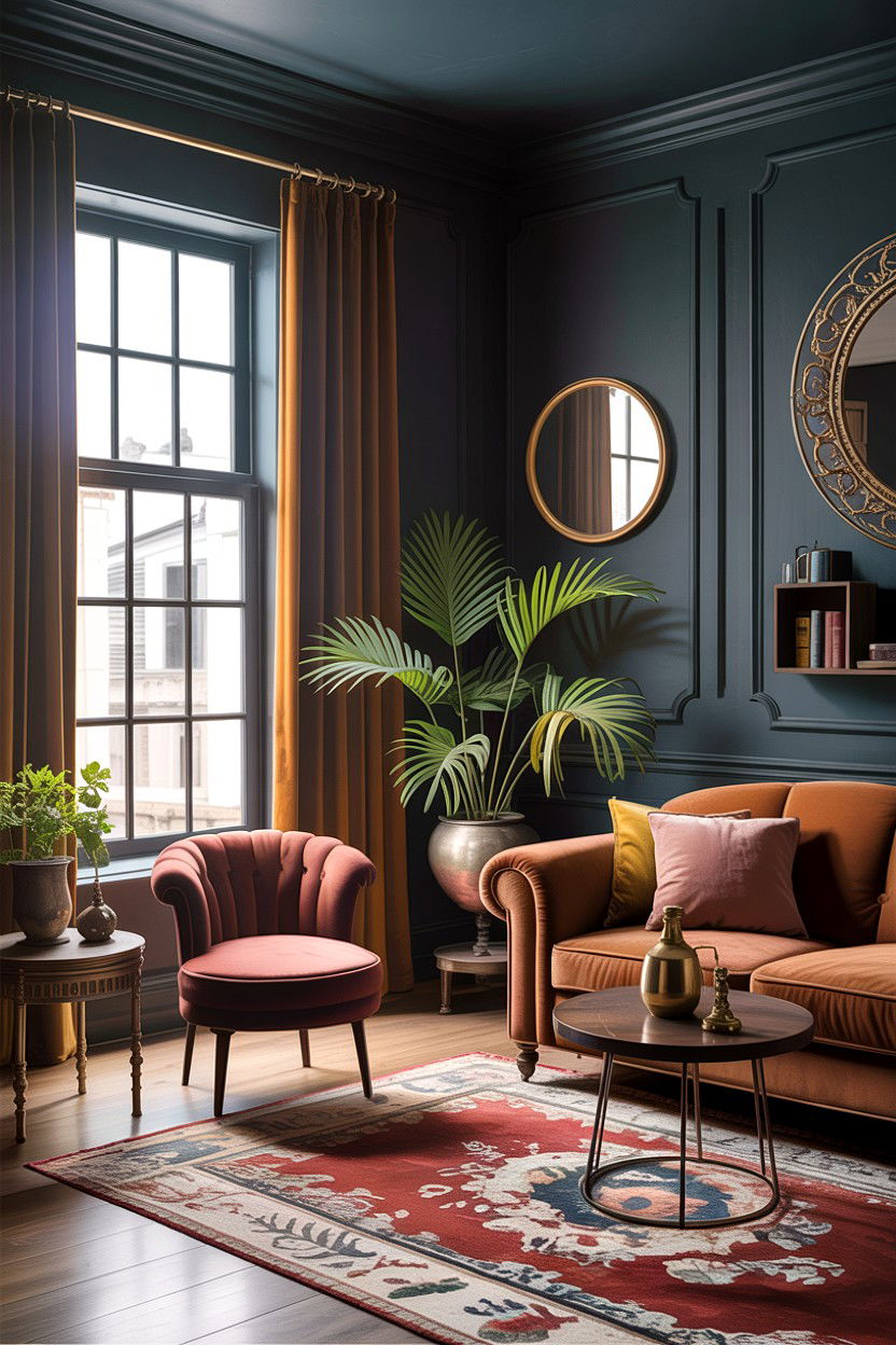 Moody Rustic Living Room Decor - 30 rustic black living room ideas