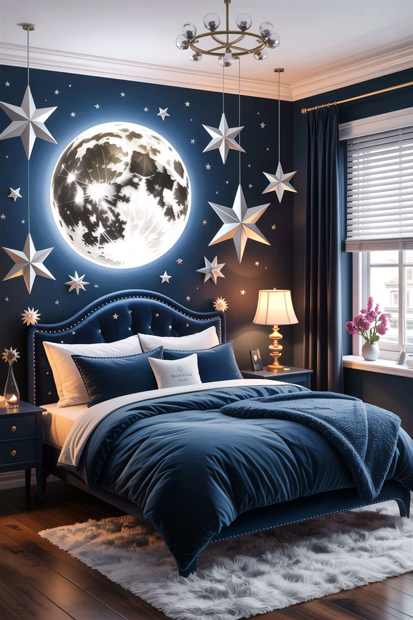 Moon And Stars Bedroom - 30 fairy tale bedroom ideas