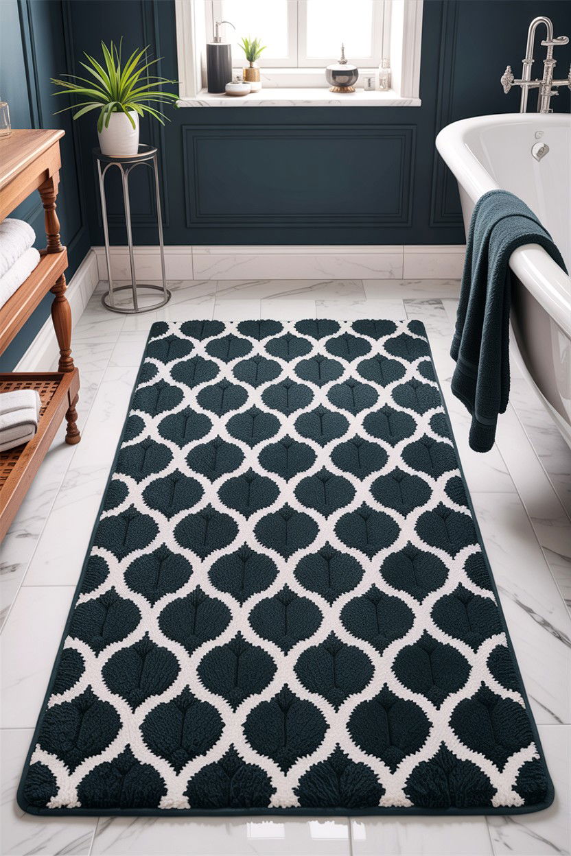30 Stylish Bath Mat Ideas to Refresh Your Bathroom Decor