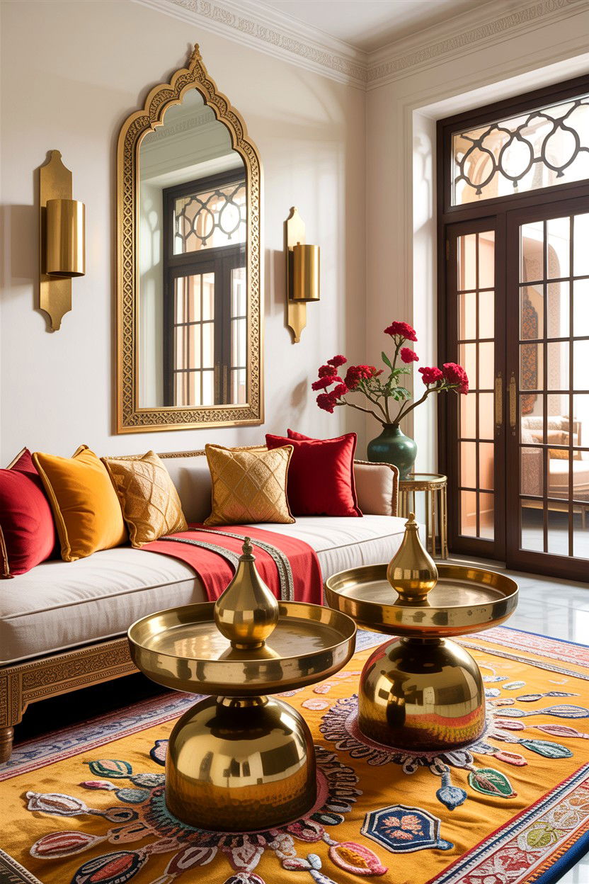 Moroccan Living Room Brass - 30 Moroccan living room ideas