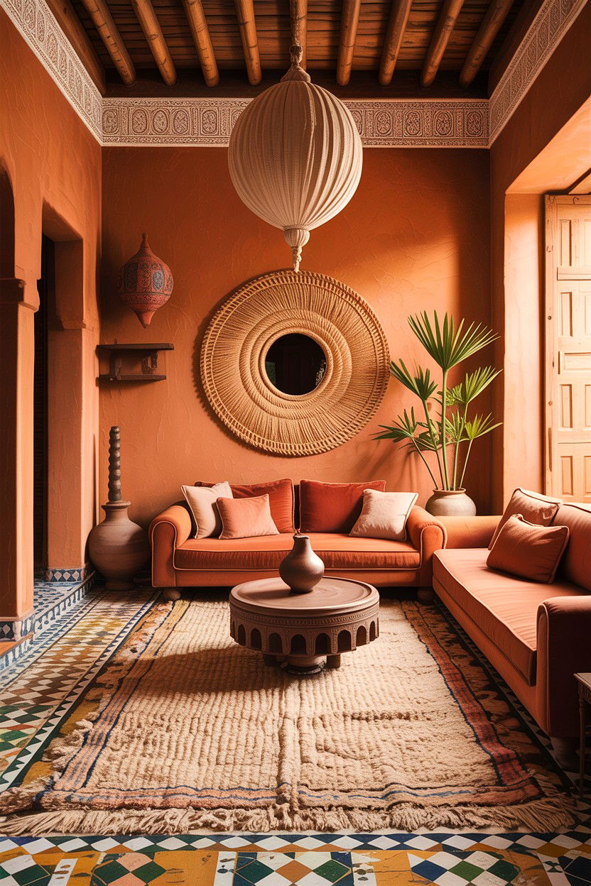 Moroccan Living Room Earth Tones - 30 Moroccan living room ideas