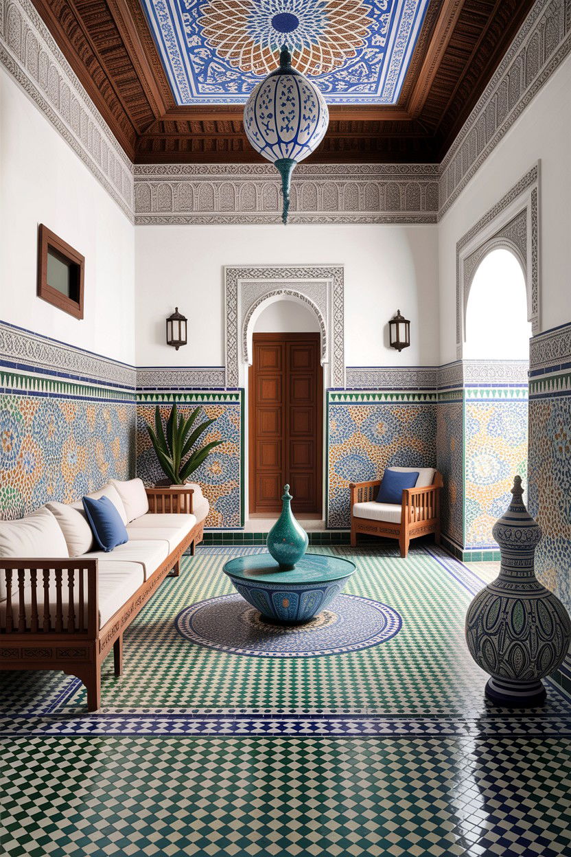 Moroccan Living Room Mosaic - 30 Moroccan living room ideas