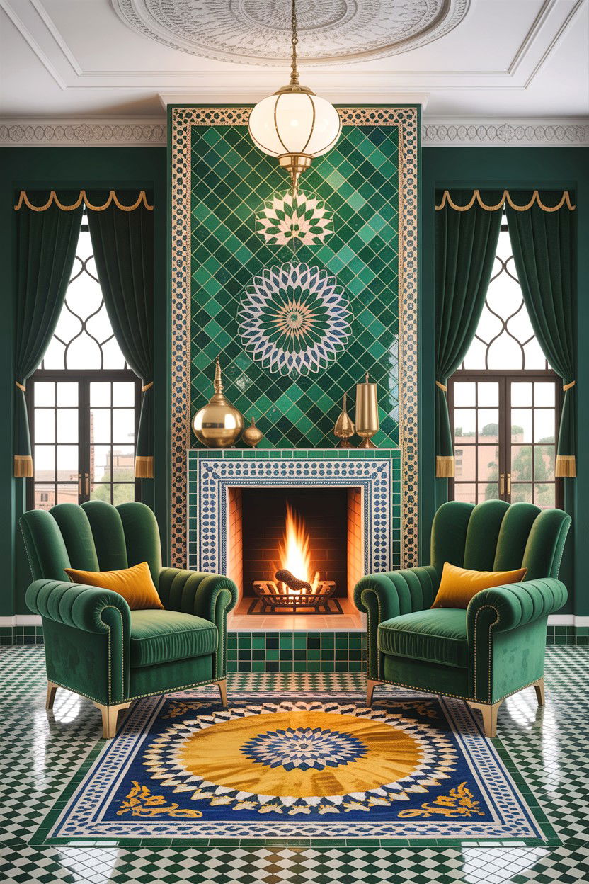 Moroccan Living Room Zellige - 30 Moroccan living room ideas